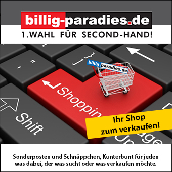 9) billig-paradies.de – Wir expandieren gemeinsam! Gebrauchtes + neues. Ihr Shop zum verkaufen!